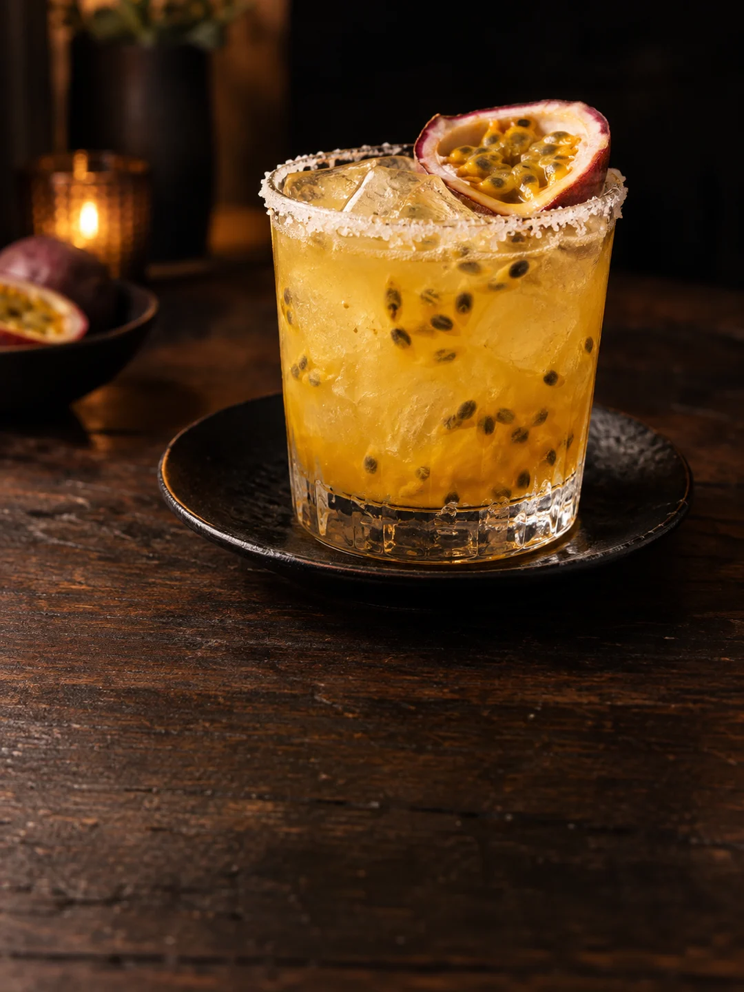 a passion fruit margarita