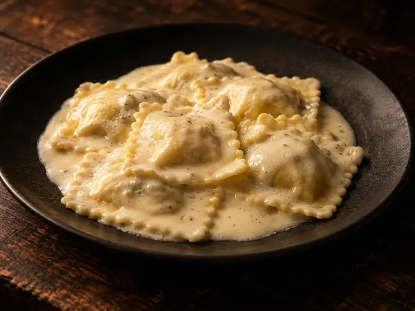 Ravioles With Cheese And Mushroom